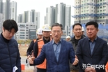 정성호 국회의원, 회천신도시 2단계 공사현장 방문