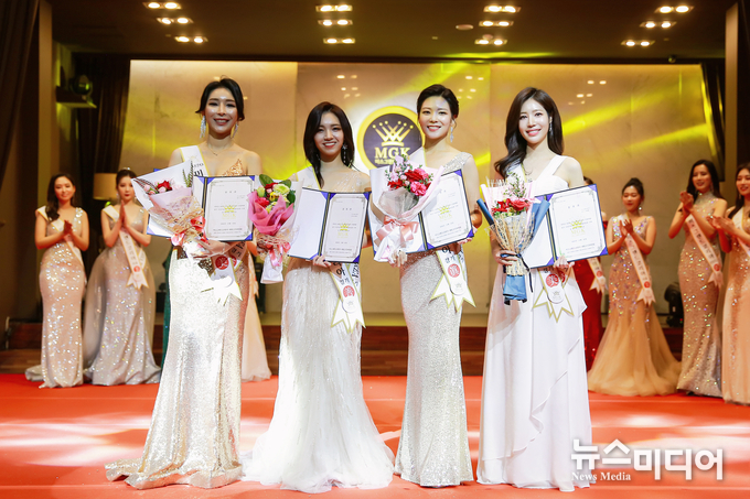 2020 미스글로라이즈코리아(MISS GLORIZE KOREA) 경기 수상자 왼쪽부터 장민지-김민지-오유나-정유림