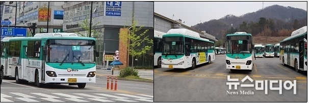 다양한 버스 노선을 투입하여 대중교통 이용 만족도를 높이고 있다. 사진=의정부시