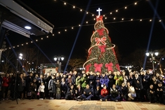 보은군, 대형 크리스마스트리 점등…올겨울 뱃들공원을 환하게 밝힌다