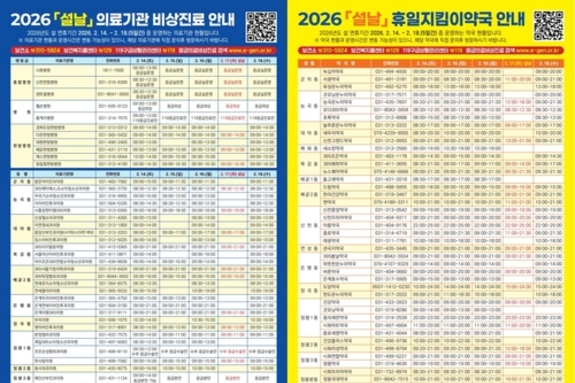 시흥시, 연휴 기간 비상진료체계 가동…의료공백 최소화