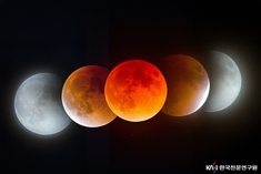 장흥군 정남진천문과학관에서 보는 정월대보름 붉은 달 '개기월식'