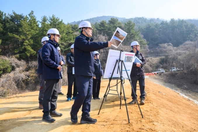 남해군, 작장 재해위험 저수지 개보수공사(1차분) 준공
