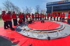 창녕군, 산불 대응 역량 강화를 위한 이동식 저수조 설치 훈련