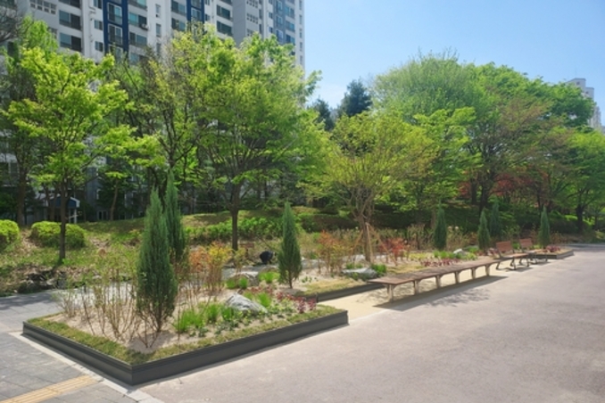 구리시, 장자대로 가로쌈지공원 조성 완료